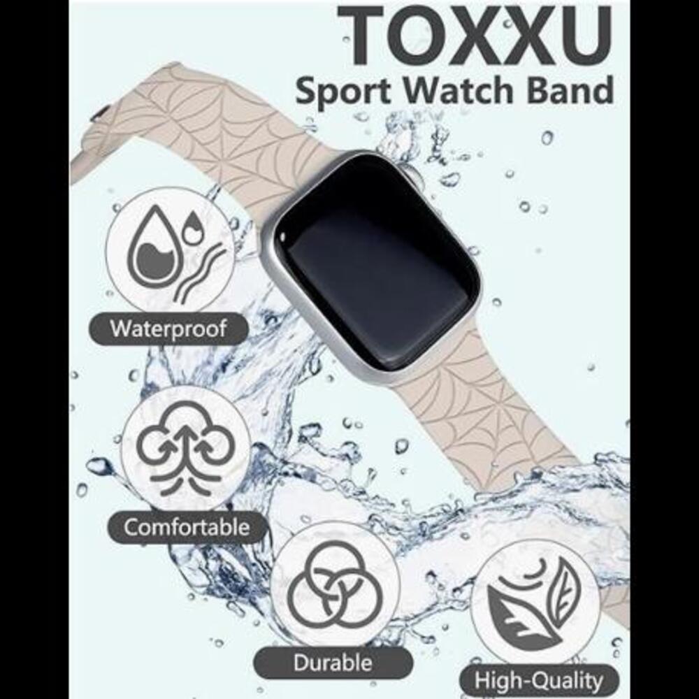 Spiderweb Engraved Watch Band, Compatible with Apple Watch, NWT - Picture 2 of 3